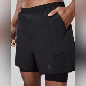 NWT BARRY'S BLACK CORE 7IN SHORT LINED SZ LARGE